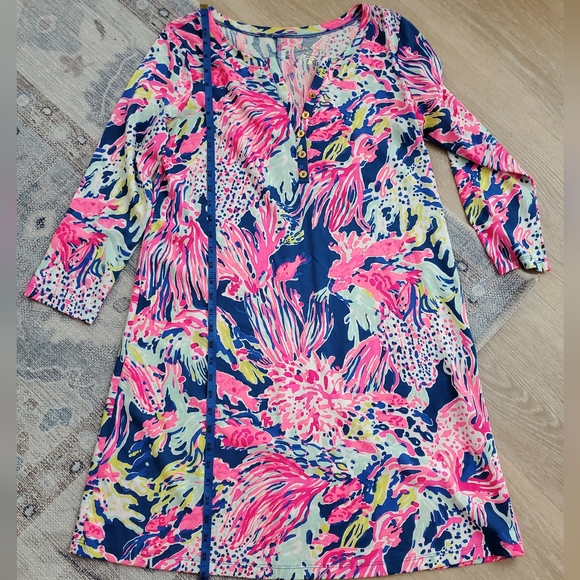 Lilly Pulitzer Banyan Dress Sunken Treasure SzM - Picture 5 of 7
